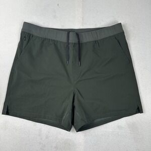 Public Rec Green Flex Shorts Athletic Elastic‎ Waist Drawstring Stretch Mens 42